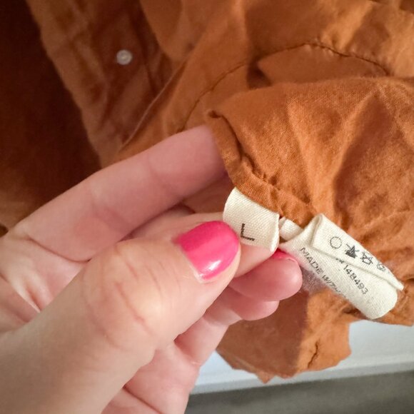 Doen Burnt Orange Jane Blouse L - Picture 7 of 9